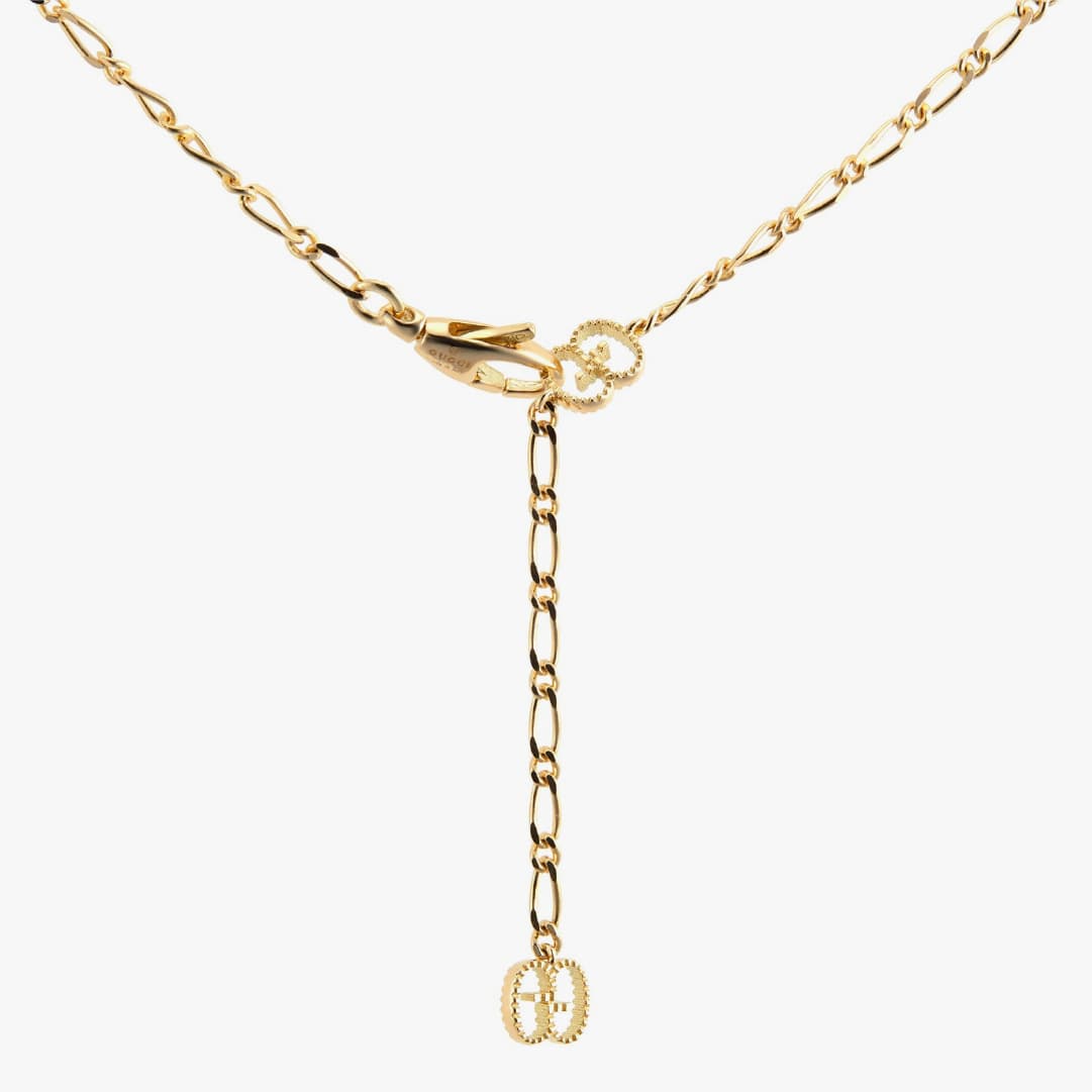 Pendiente Gucci Lion Head oro amarillo 18K, diamantes y amatista — imagen 1